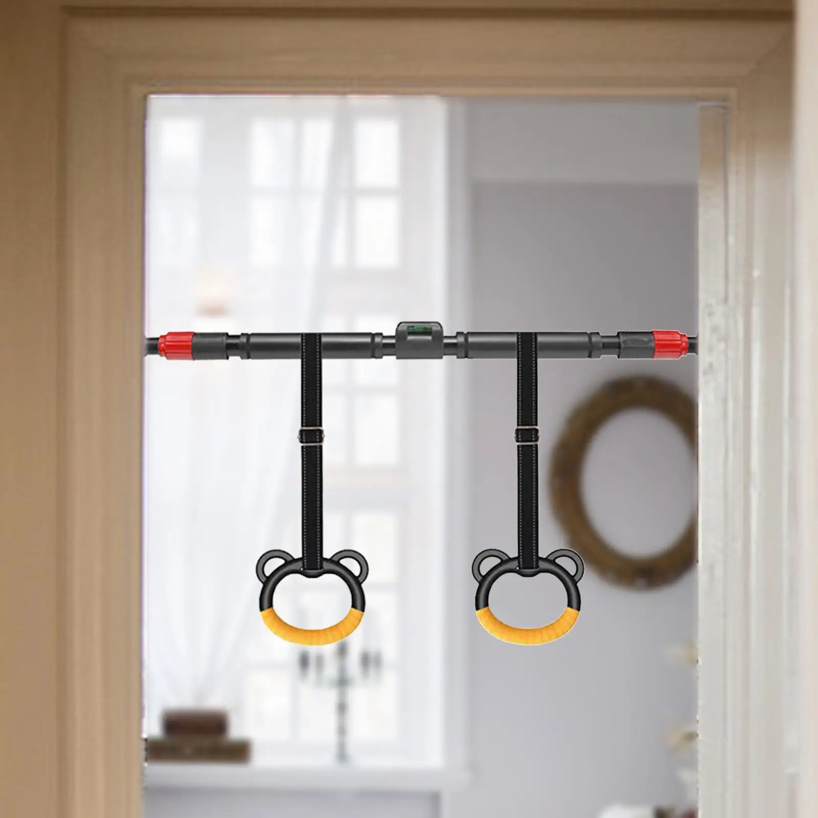 

Gymnastics Rings Lightweight Bar Attachment Easy Installation Pull up Rings