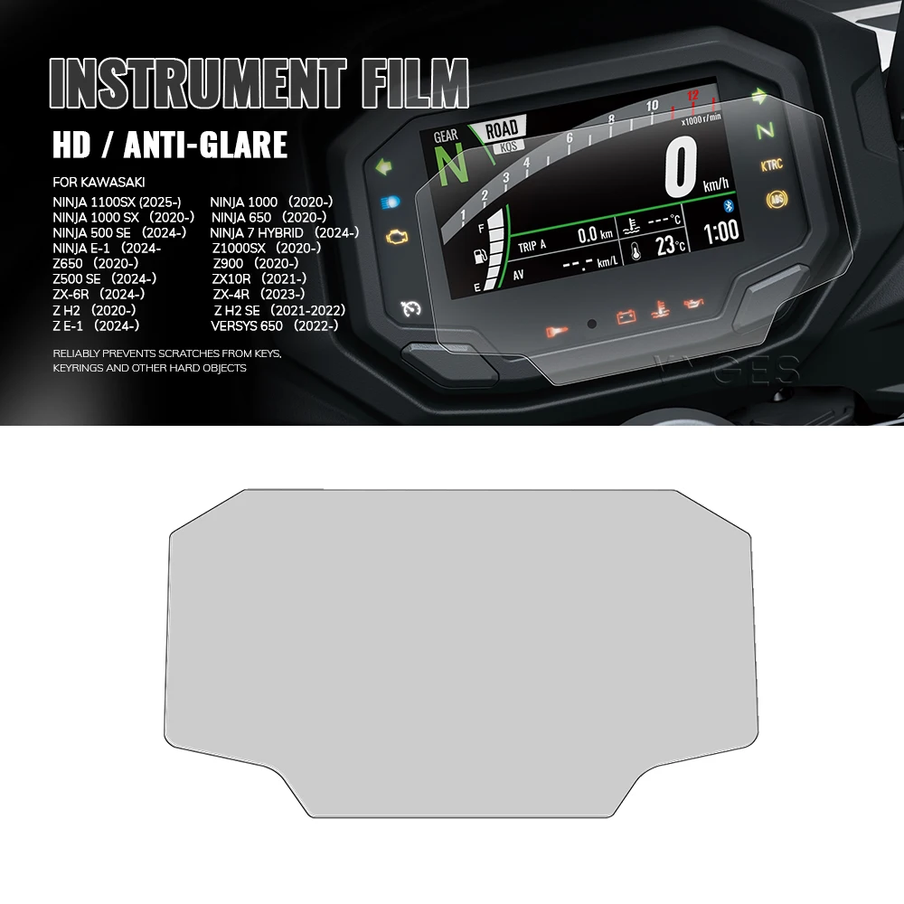 Защитная пленка для TFT-дисплея, защитная пленка для экрана для Kawasaki ZX10R 2021- ZX6R 2024- ZX4R 2023- ZX-10R ZX-6R ZX-4R, пленка для инструментов Защитная пленка для TFT-дисплея, защитная пленка для экрана для Kawasaki ZX10R 2021- ZX6R 2024- ZX4R 2023- ZX-10R ZX-6R ZX-4R, пленка для инструментов