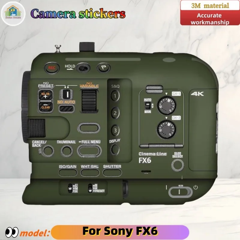 For Sony FX6 Camera stickers, DIY skin,Precision tailoring wear-resistant protective film