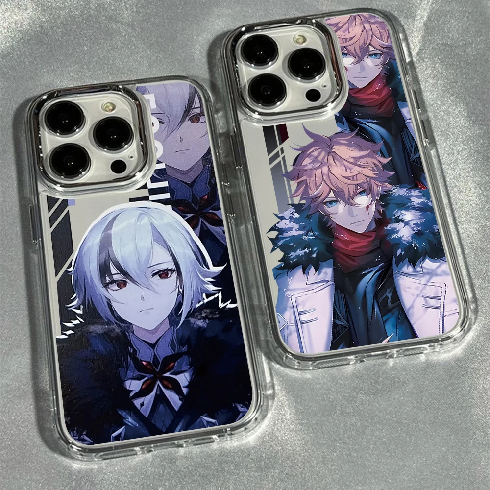 Genshin Impact Fatui Handyhülle für Xiaomi Redmi Note 15 14 13 12 11 10 Pro Plus 14C 13C 12C 10C 4G 5G Luxuriöse Transparente Schutzhülle
