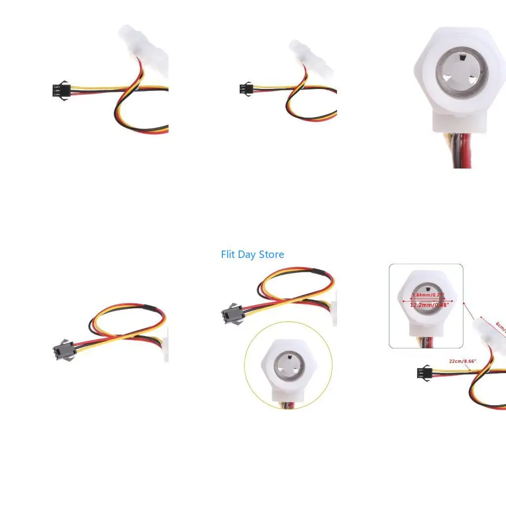 F92C Water Switch Hall Effect Liquid Flowmeter Fluidmeter Counter 4