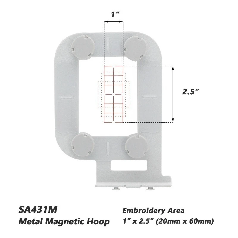 Metal magnetic embroidery frame, suitable for brother PE700PE550DSE425SE270 and other household embroidery machine magnetic