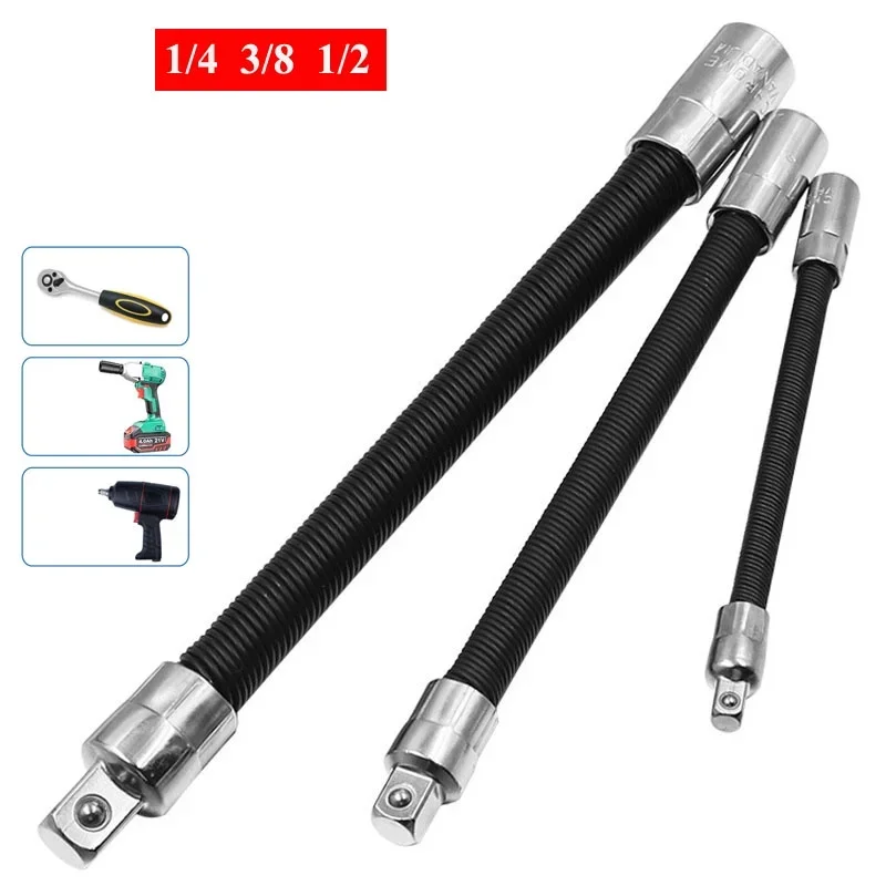 

Multi-specification electric wrenches Elastic telescopic rod Universal flexible shaft Quick ratchet wrenches