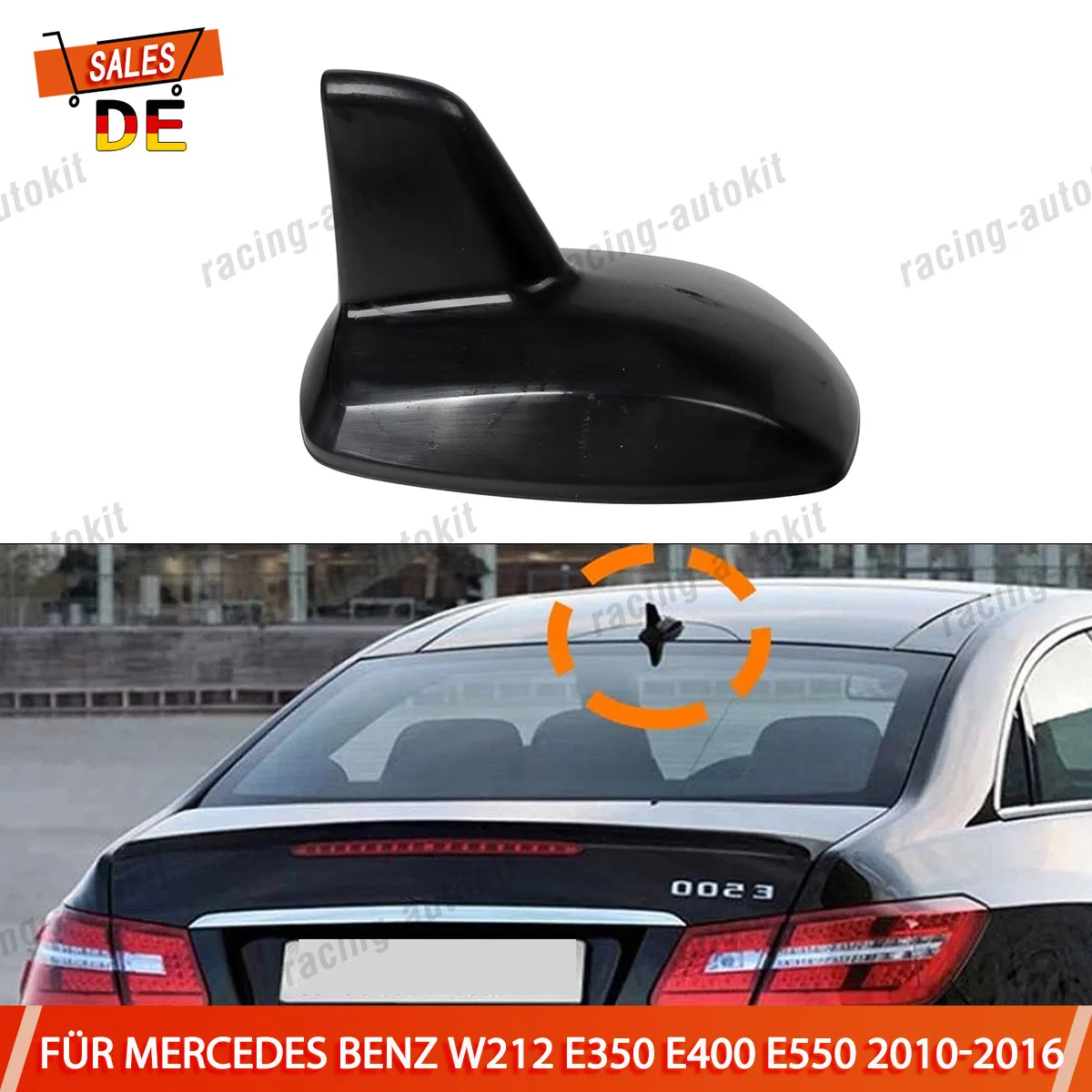 

For Mercedes Benz W212 E350 E400 E550 Car Roof Shark Fin Antenna Shell Trim Cover 2010 2011 2012 2013 2014 2015 2016