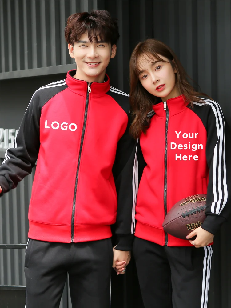 Veste à col montant avec logo imprimé brodé personnalisé, veste chaude simple, même style, NSLP, plus sourire, abonnés au document, automne et hiver