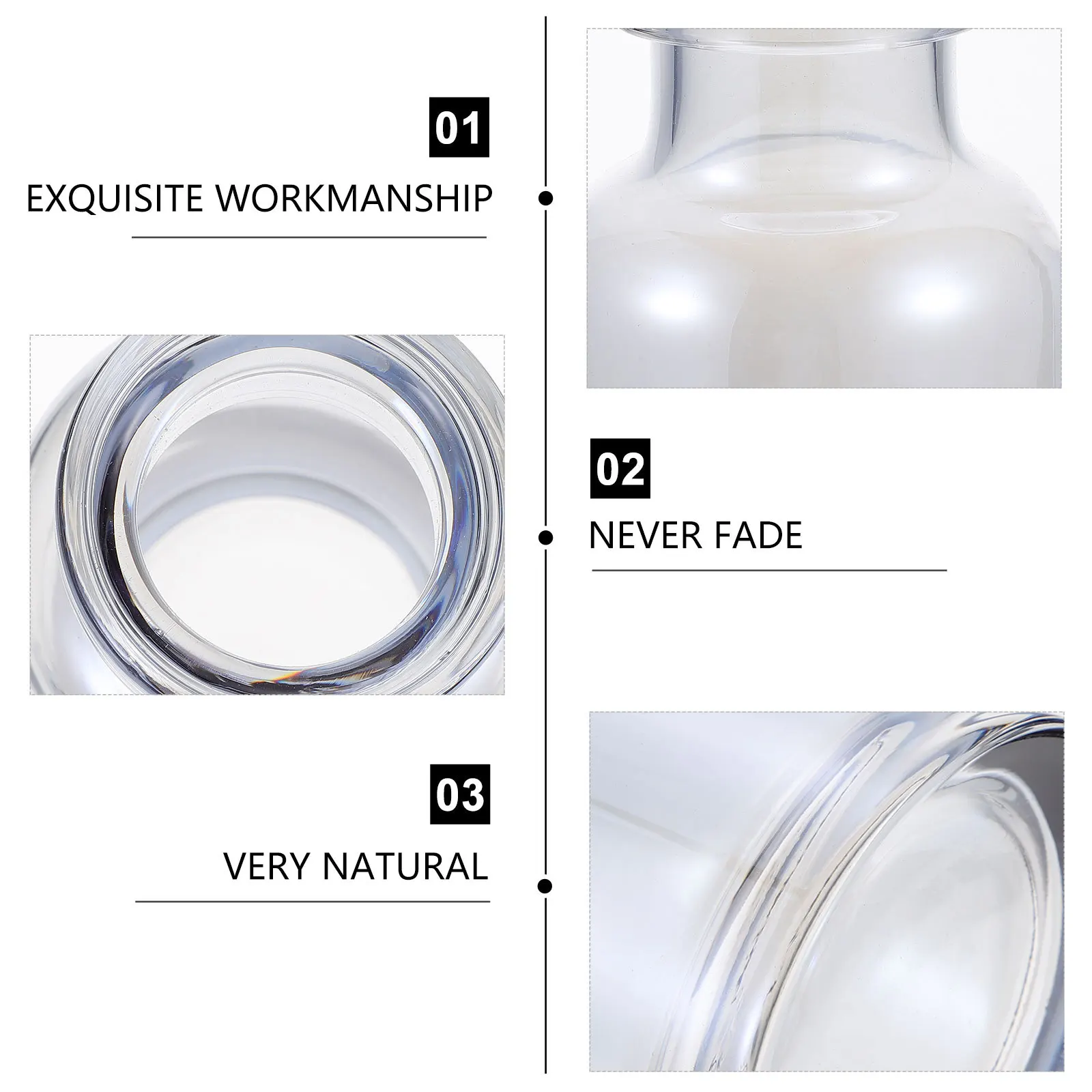 

Desktop Glass Hydroponics Vase Plant Container Glass Planter for Home Office Garden Decoration Hydroponic Plants Vase
