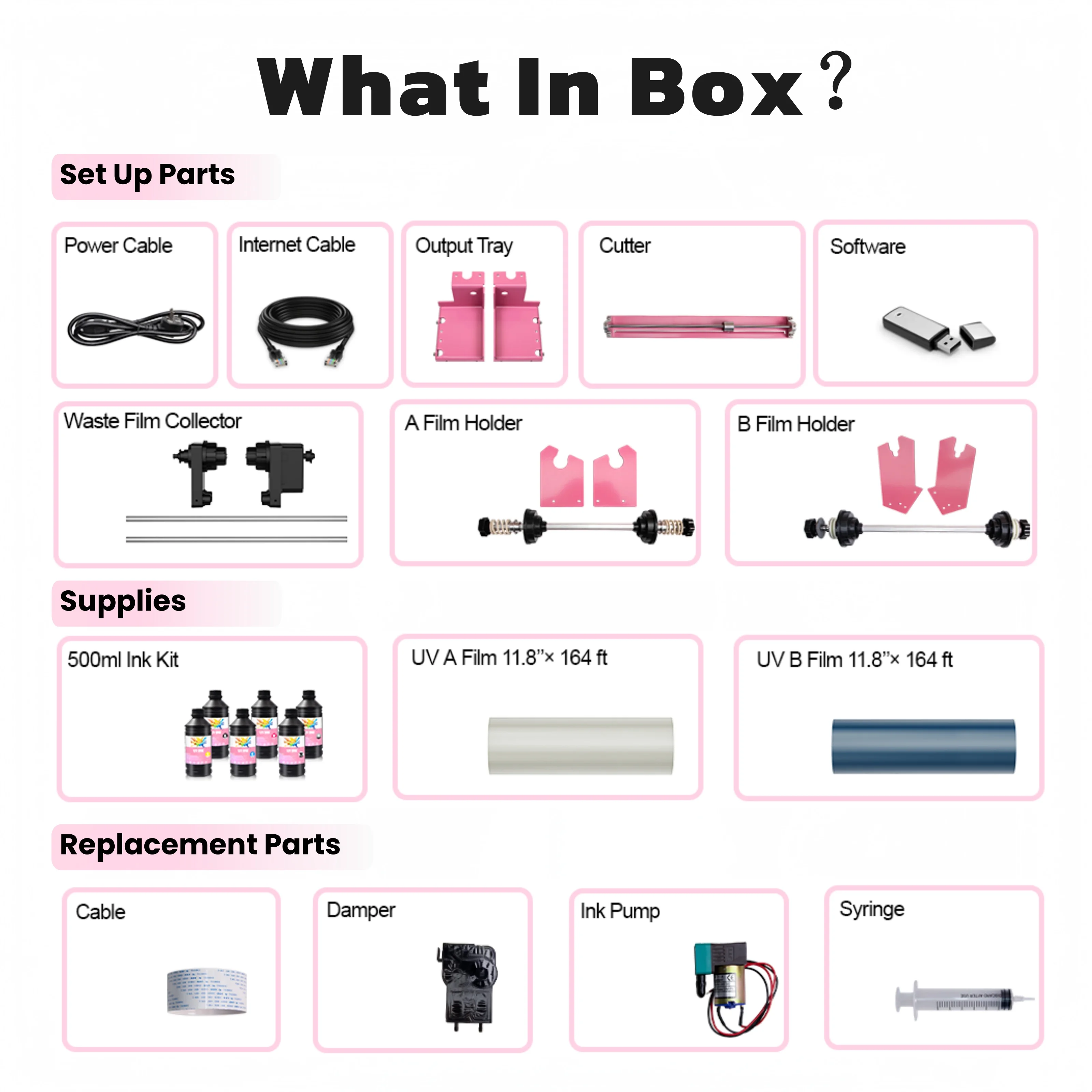 Quality Certifications UX7 UV DTF Inkjet Printer For DTF Cup Wrap Transfer Stickers Rub-on Decal Stickers