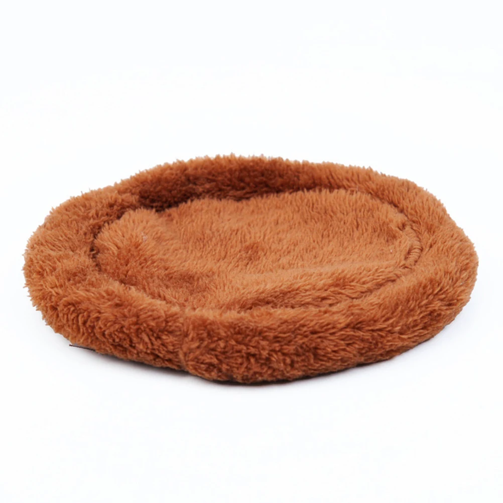 

3pcs Hamster Bed Round Warm Sleep Mat Pad for Hamster Hedgehog Squirrel Mice Rats and Other Small Animals - Size L (Random Color