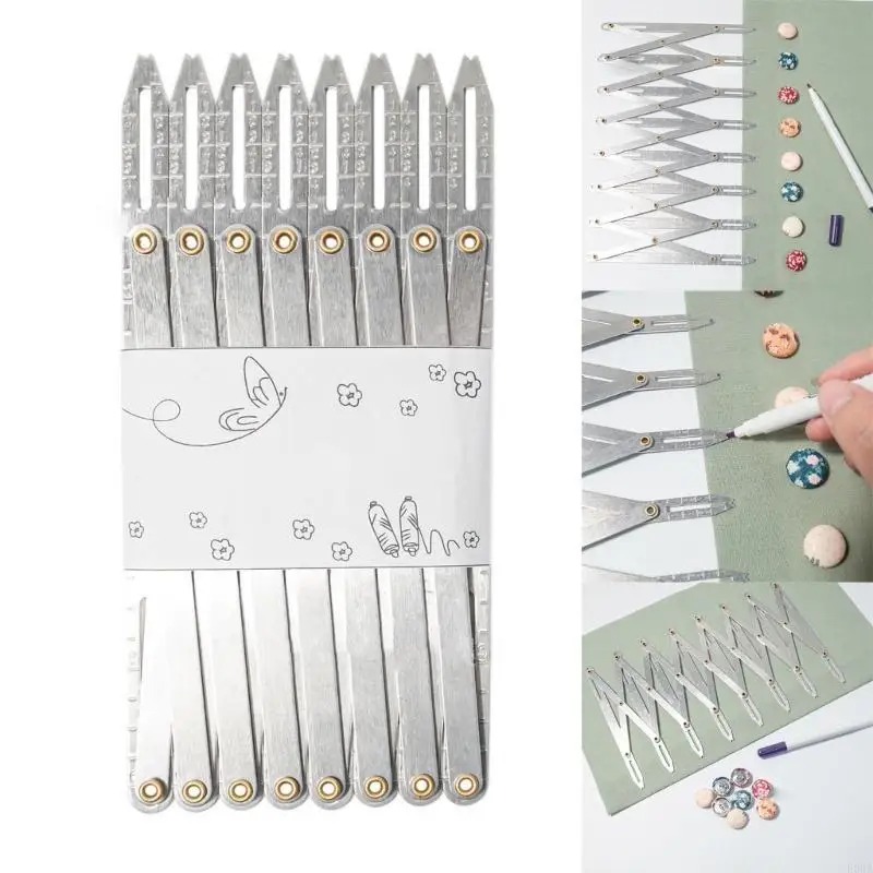 Expanding Sewing Gauge, Expandable Sewing Gauge Button Guide Equal Space Divider 