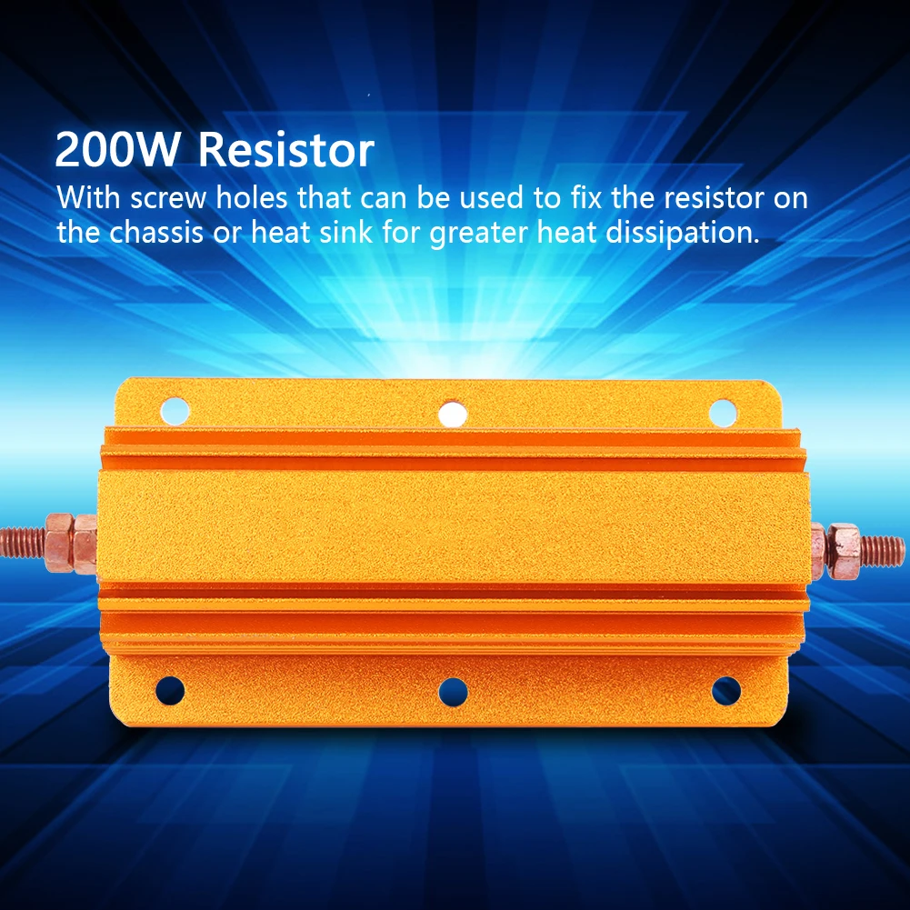 RX24 200W 4R High Power Resistor Aluminium Housing Industrial Eletrical Equipment Supplies