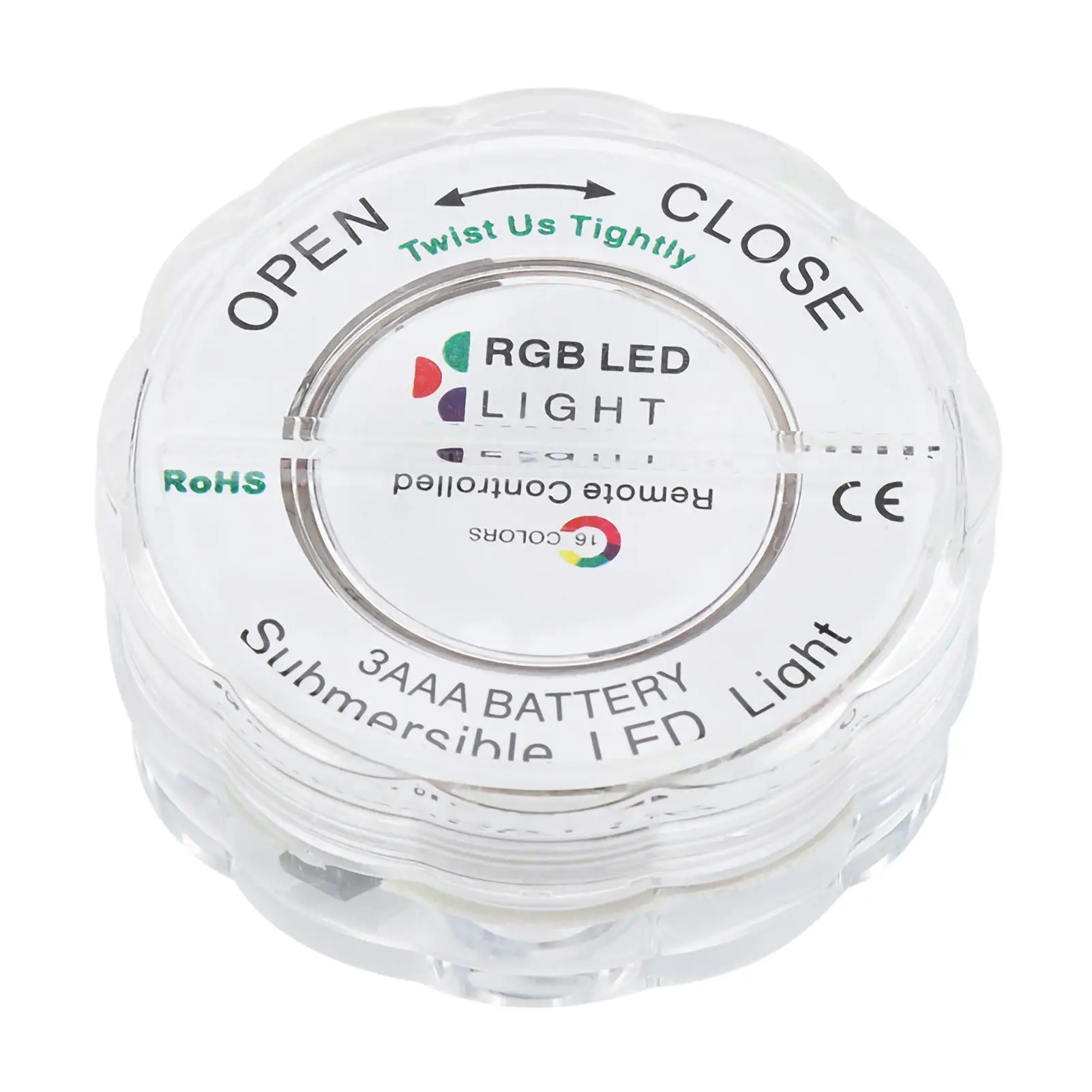 كشاف LED يعمل بالبطارية، ضوء صغير لخزان الأسماك المزخرف لحفلات الزفاف وحفلات الهالوين (4 عبوات)