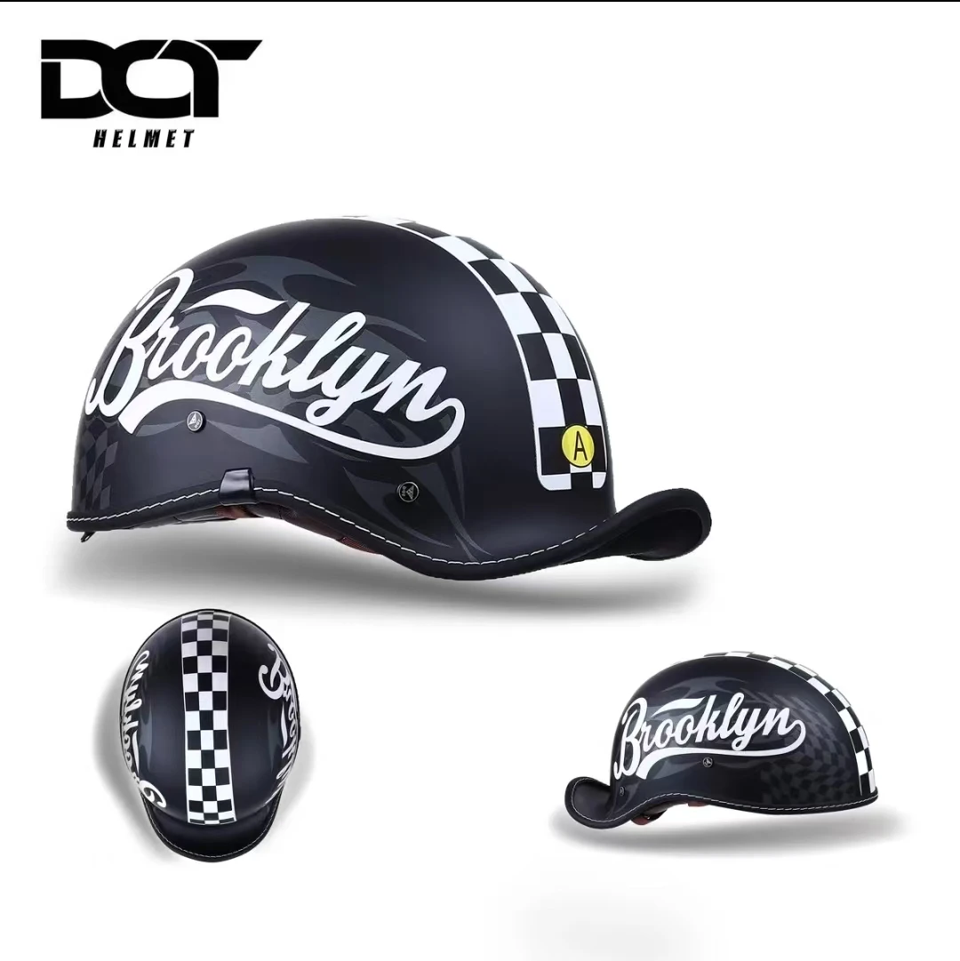 

Китайский сертифицированный 3C классический ретро мотоциклетный шлем с очками и полушлемом для мужчин и женщин, круизный шлем с педалью.