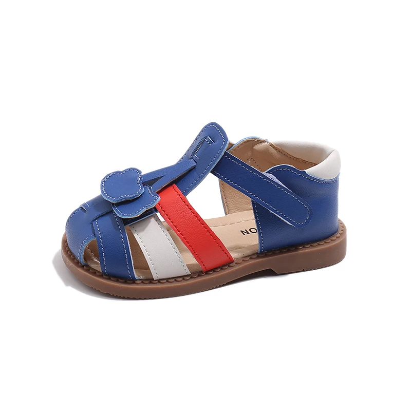 Toddler Boys Girls Summer Sandal Newly Kids Soft Sole Lightweight Baby Casual Shoes Children Close Toed Back Heel Wrapped Sandal