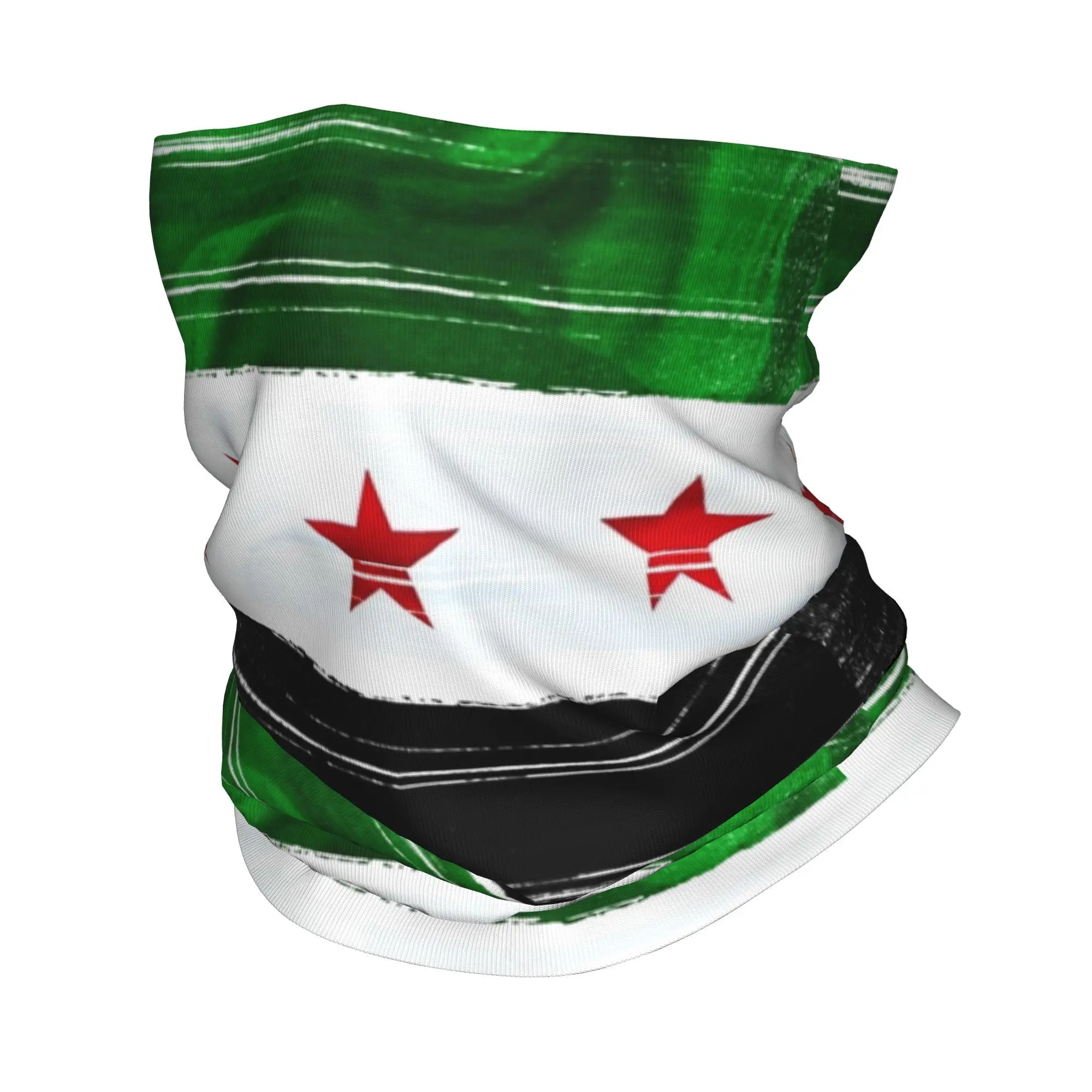 Syria revolution Flag Balaclava Funny Syrian Arab Cycling Mask UV Protection Soft Warm Tactical Mask Spring Trendy Neck Gaiter