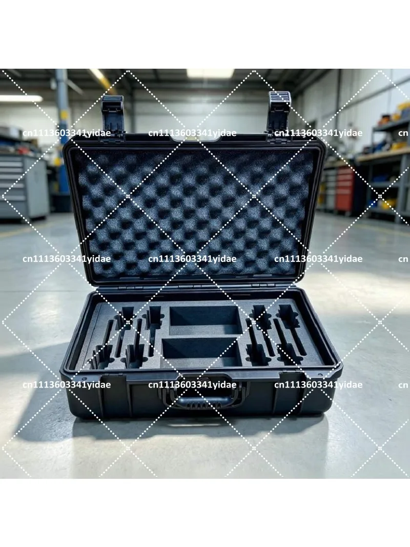 Wireless Microphone Storage Case, Beltpack Transmitter Organizer Box for Headset Mic, AMS Receiver Carry Case