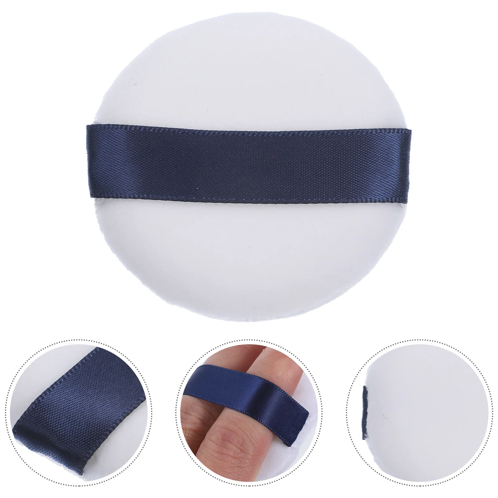 5pcs Powder Puff Round Soft Velvet Makeup Applicator Cosmetics Sponge Compact Foundation Blush SkinFriendly
