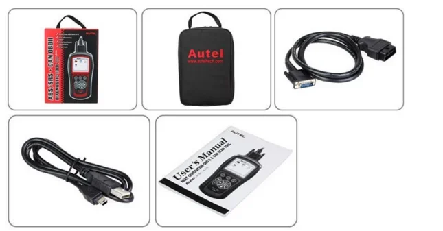 ferramentas de scanner de diagnóstico de falhas de códigos AutoLink AL619 OBDII CAN ABS e SRS Scanner modelos de veículos principais leitor de erro de códigos