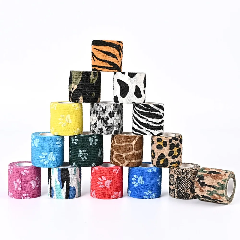 10PCS Camouflage Invisible Tape Camo Form Reusable Self Cling Camo Hunting Rifle  Fabric Tape Wrap Outdoor Camping Accessories