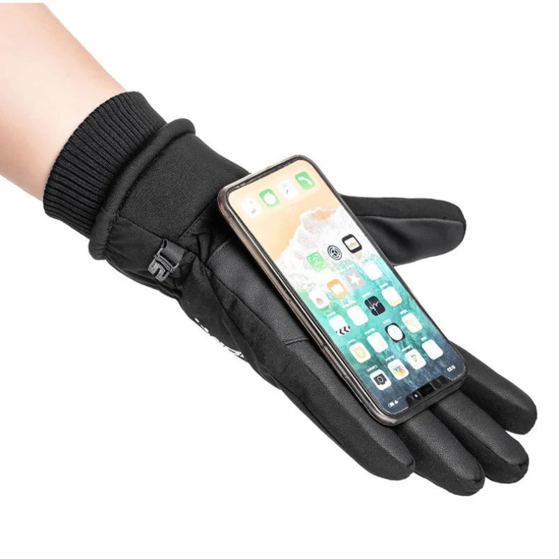 Guanti invernali termici impermeabili Touch Screen Guanti caldi in pile per ciclismo Corsa Moto Sci Sport all'aria aperta