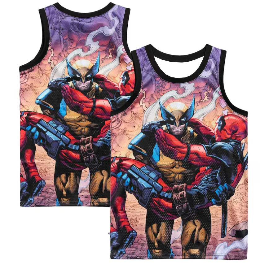 

2025 Hot Sale Summer Marvel Deadpool Wolverine Breathable Children's Adult Vest Quick Drying Comfortable Sports Fashion Vest