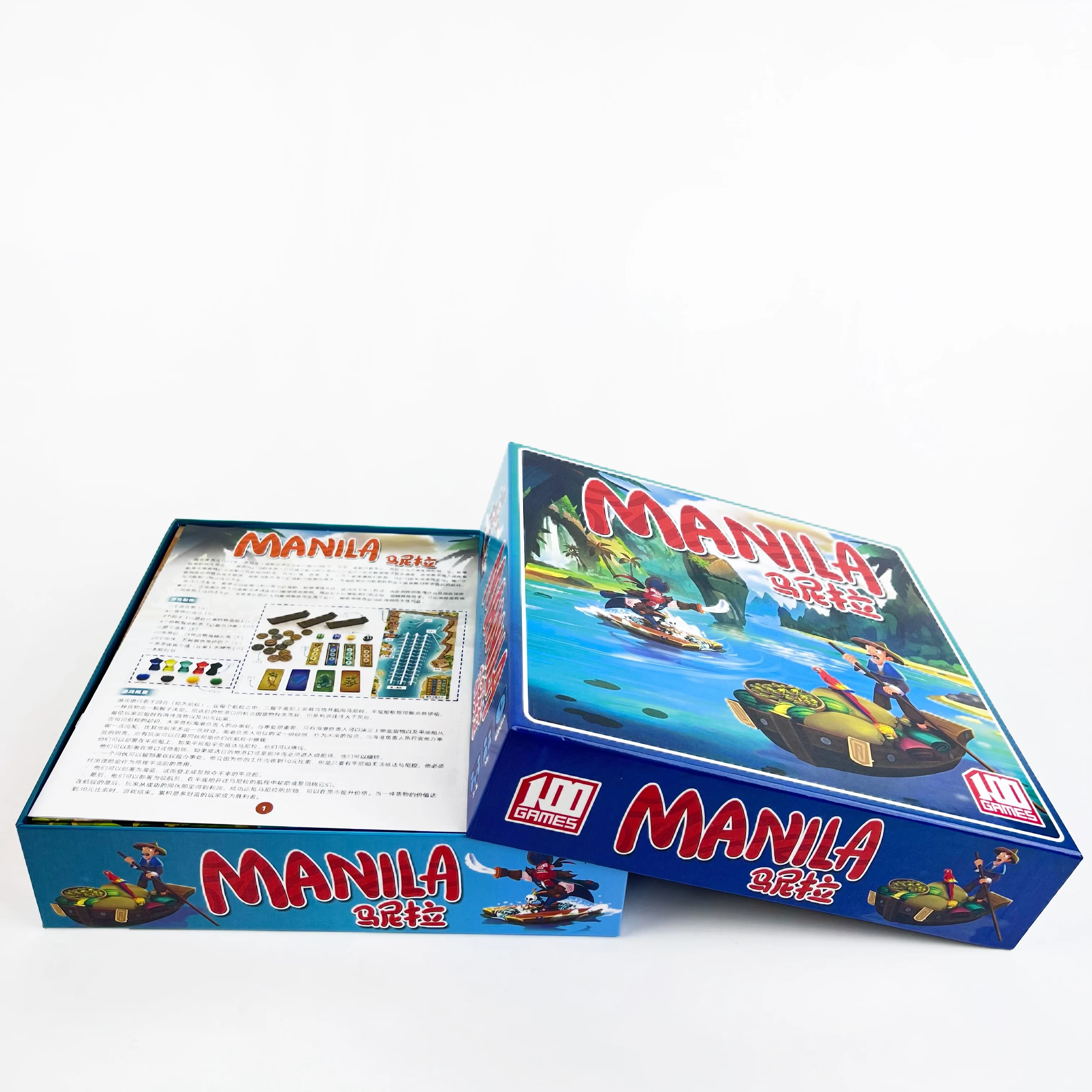 لعبة لوحية MANILA للحفلات الليلية العائلية - استراتيجية نقل شحن البضائع 3-5 لاعبين للتجارة والتجارة 60 دقيقة #4