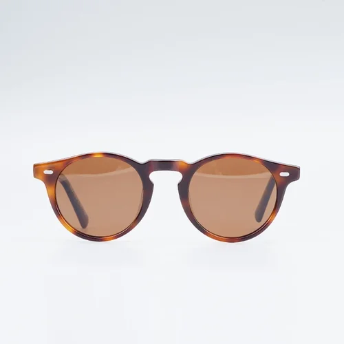 Imagen 2 del producto Oliver Gregory Peck gafas de sol de acetato Retro redondo polarizado Vintage gafas de conducción gafas de sol de diseñador para mujer
