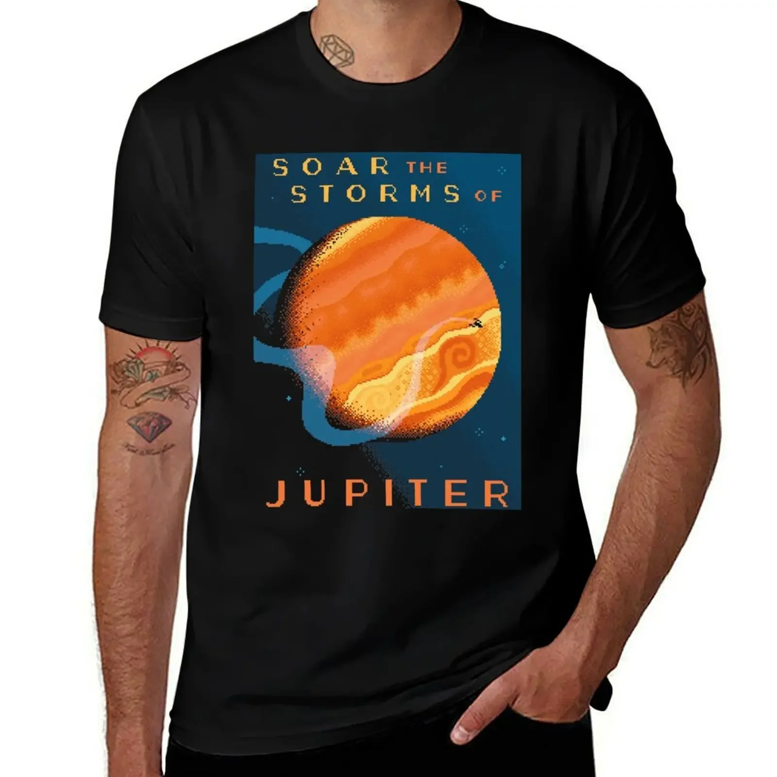 

JUPITER Space Tourism Travel Poster T-Shirt Man t-shirt anime tshirt Clothing plus sizes t shirts men