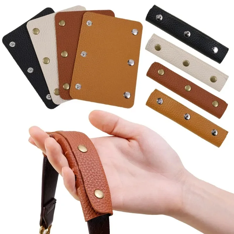 1/2pcs Bag Handle Suitcase Grip Protective Bag Handle Wrap Leather Anti-stroke Stroller Shoulder Strap Pad Cover Bag Accessory