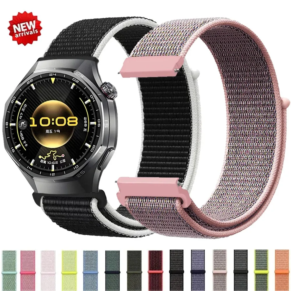 Bracelet à boucle en Nylon, 20mm 22mm, pour Huawei Watch GT 6 Pro GT6 GT5 GT4 GT3 GT2 46mm, Bracelet de sport Correa pour Huawei Watch 5/4/3