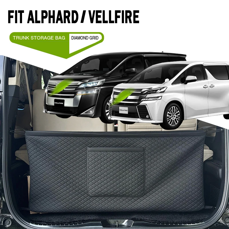 

LS AUTO Подходит для Toyota Alphard Сумка для хранения багажника для Alphard 30 серии Aphard 40 Series Vellfire Автомобильная сумка для хранения