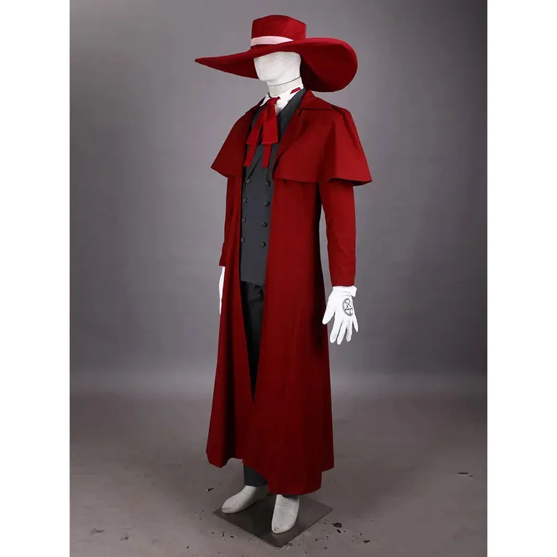 ชุดคอสเพลย์ลิลลี่ 123 นักล่าแวมไพร์ เฮลซิงก์ อัลคาร์ด ชุดเท่ห์สำหรับผู้ชาย เสื้อโค้ทยาวผ้าฝ้ายเนื้อดี ชุดคอสเพลย์ที่ดีที่สุด