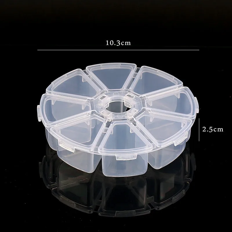 9 Sizes Plastic Storage Jewelry Box Compartment Adjustable Container for Beads Earring Box for Jewelry Rectangle Box Case