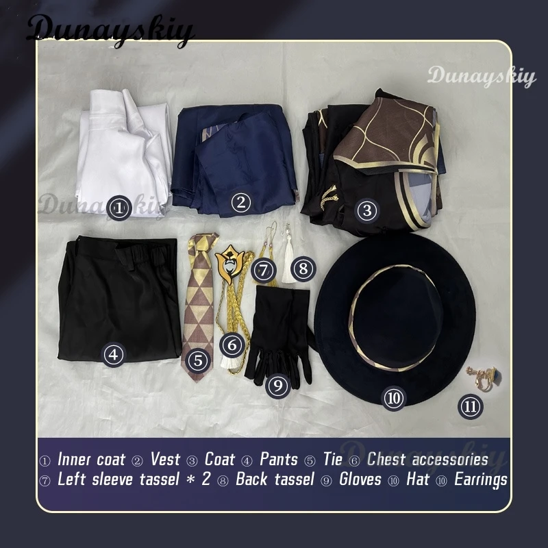 Honkai Star Rail Avventurina Costume Cosplay Parrucca Dieci Stonehearts Cappello uniforme Orecchini Festa di Halloween per donne Uomini Puntelli
