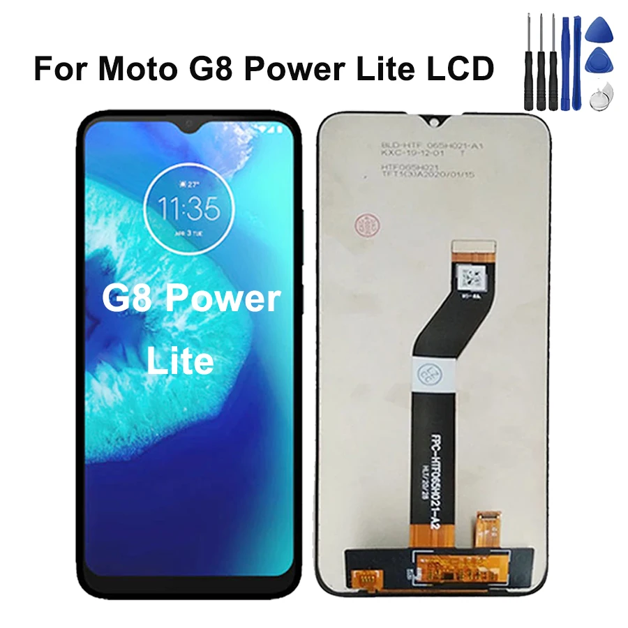 New For Motorola Moto G8 Power Lite Display XT2055-2 XT2055 LCD Screen Touch Screen Assembly Digitizer Screen Replacement Parts