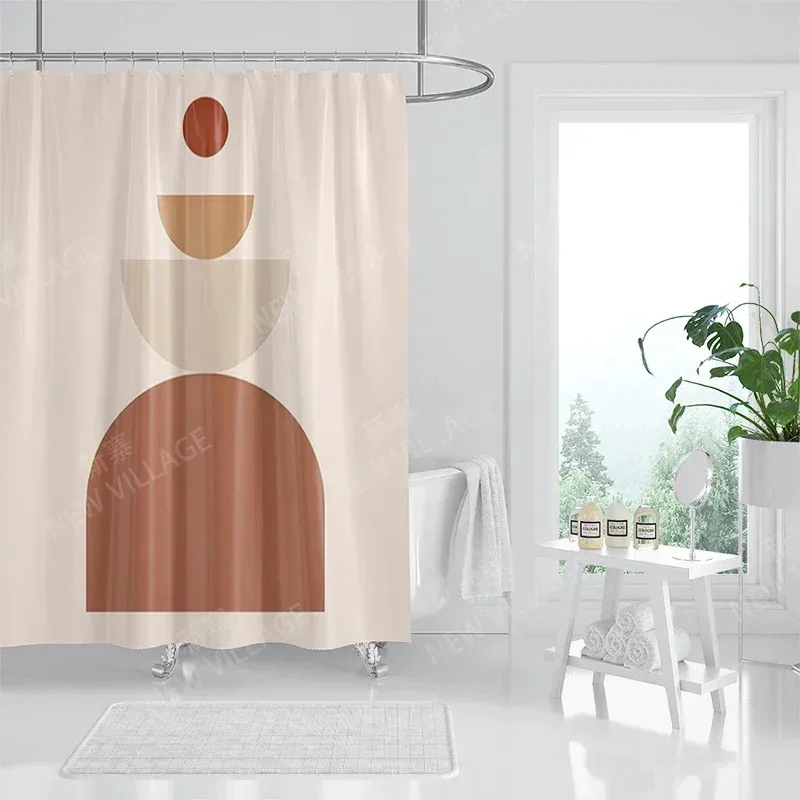 

ZHL22Водонепроницаемая тканевая занавеска для душа, аксессуары для занавесок для ванной комнаты 180x200, занавеска для душа 240*200, скандинавский декор в стиле бохо2Ol%