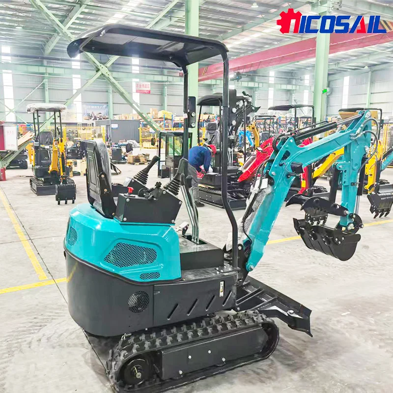 

Nicosail New Design 1.2 Ton Small Hydraulic Excavator 14.9kw Compact Crawler Excavator for Sale Mini Diggers