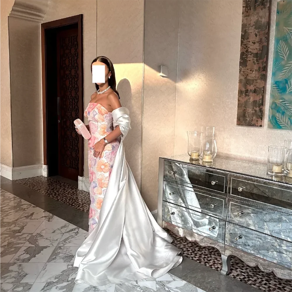 Eshaut&Bridal Elegant Mermaid Evening Dress with Shawl Long Formal Prom Wedding Party Gown for Women Customized 2025