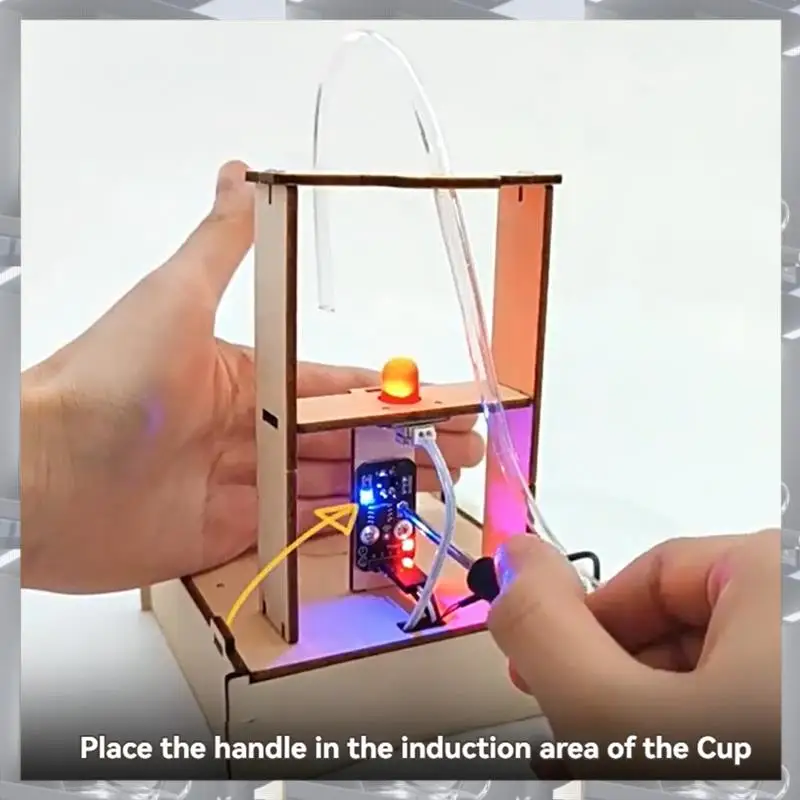 Hot Selling-DIY Infrared Sensor Water Dispenser Model Science Experimental Tool Kit For Learning Wooden Puzzle Games,DIY Infrare