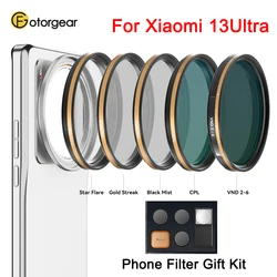 Fotorgear Mobile Phone Case Filter Kit For Xiaomi 13 Ultra Lens Cover Protective Case with 75mm Macro Lens optional new