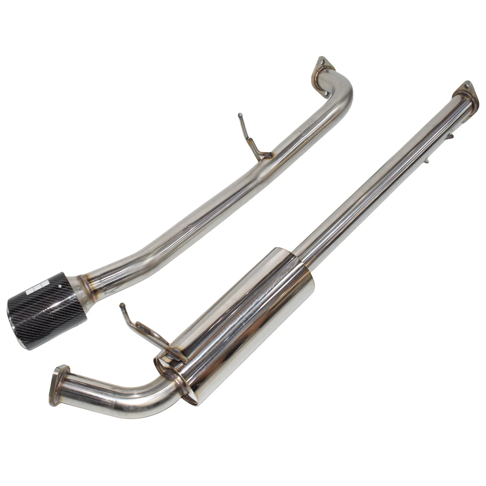 Cat Back Exhaust System For HKS Ford Ranger T9 2022+ Single Carbon Fiber Tip Muffler Exhaust Pipe Performance Exhaust System