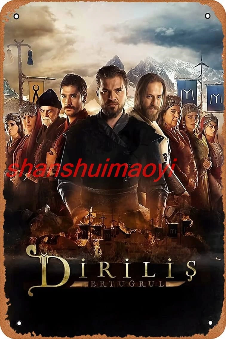 Metal Sign - Ertugrul Movie Tin Poster 12 X 8 Inches HAI