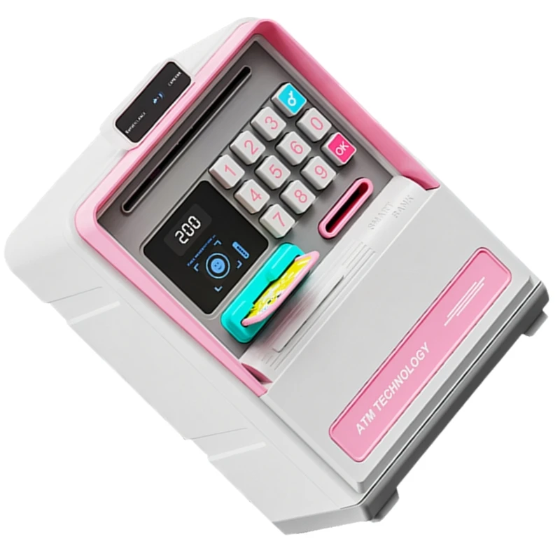 

Interactive Kids Money Container Toy With Sound Light Effects And Code Lock