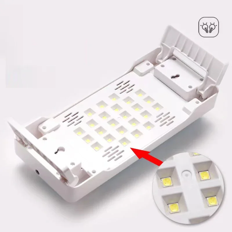 المحمولة 2 في 1 طوي جهاز العلاج بالضوء متعدد الوظائف مسمار مصباح وسادة اليد نوع مجفف الأظافر المنزلية لتقوم بها بنفسك أدوات مانيكير #3