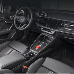 For Audi A3 A3L S3 2021 2020 2023 2024 2025 Carbon Fibre Grain Overlay Panels on Dash Center Console, Door, Steer Wheel, Gears