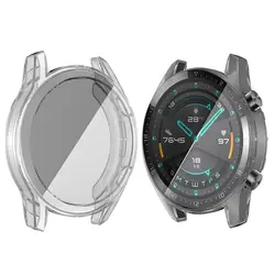 46mm 42mm Huawei Watch GT 2 Full Cover All-inclusive TPU Watch Case Electroplate Shell Soft Screen Protector Case Shell