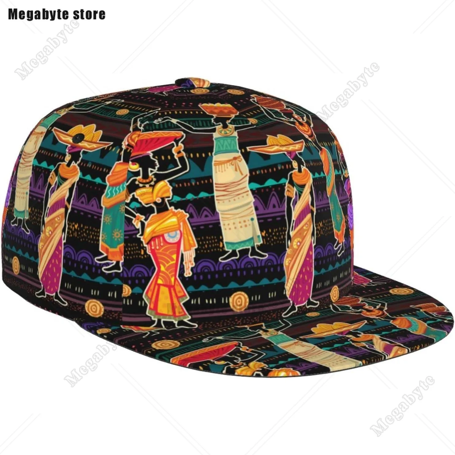 

African Baseball Cap African Women Cap Flat Brim Summer Fashion Hat African Cap for Women Men