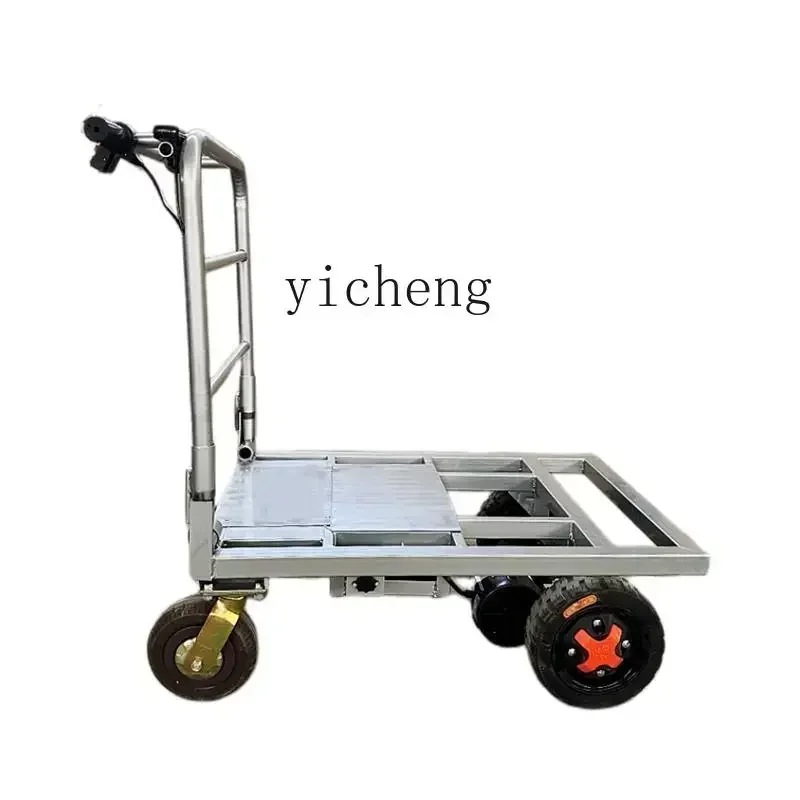

electric flat trolley pulling tiles pulling sand cement truck foldable