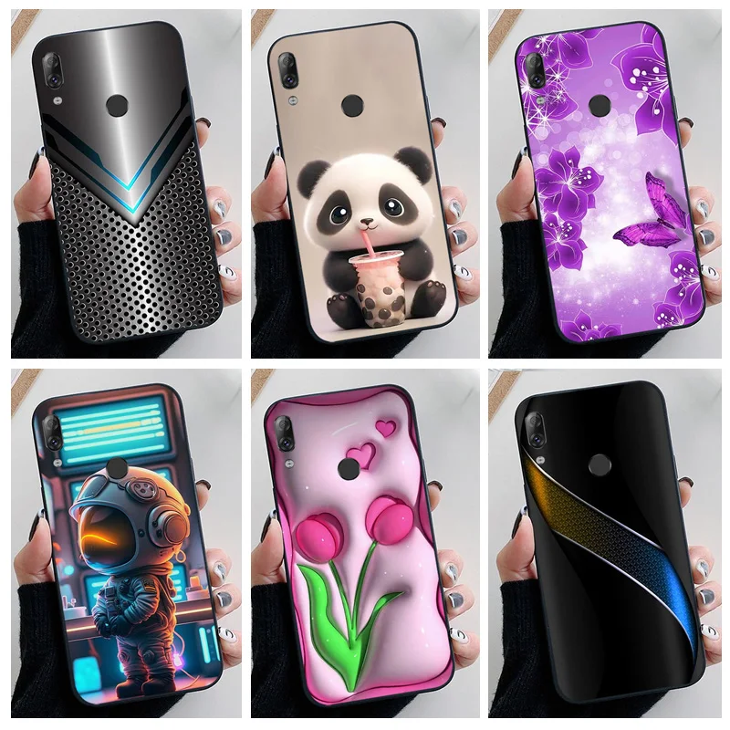 Capa de silicone pintada com flores para lenovo k5 pro, capa de tpu para lenovo k5 play/k5pro l38041, fundas k5play
