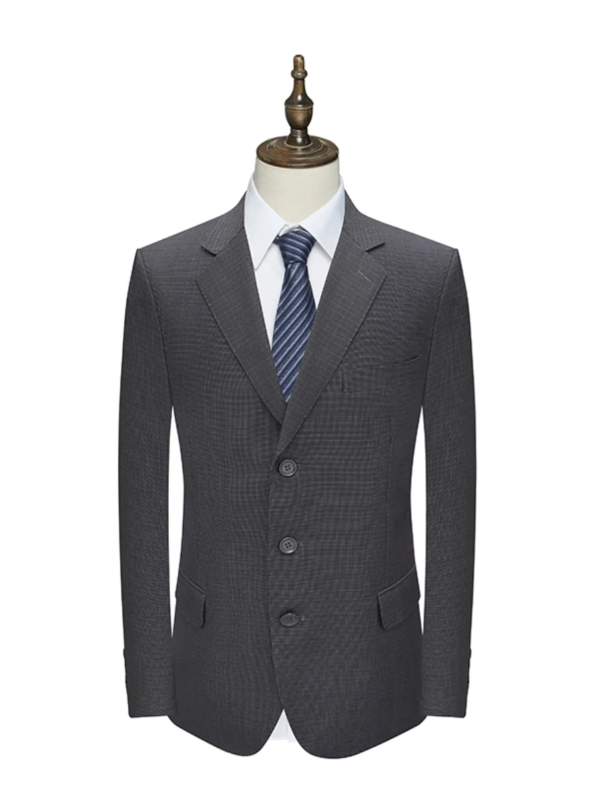 

Busin Mens Suit Jaet Tee Button No Split Stand Fit Regular Thin Long Sve Faion Urban Sle Casual Ocns