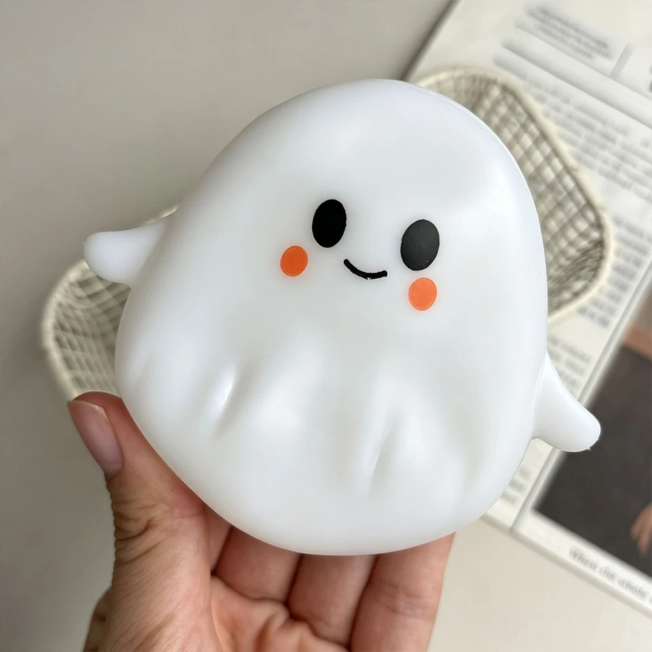 Halloween-Kokosnussöl Niedliches Quetschbares Kürbis-Geist-Spielzeug mit Langsamer Rückfederung Weiches Stressabbau-Quetschspielzeug Halloween-Geschenk Tischdekoration – Detail 5